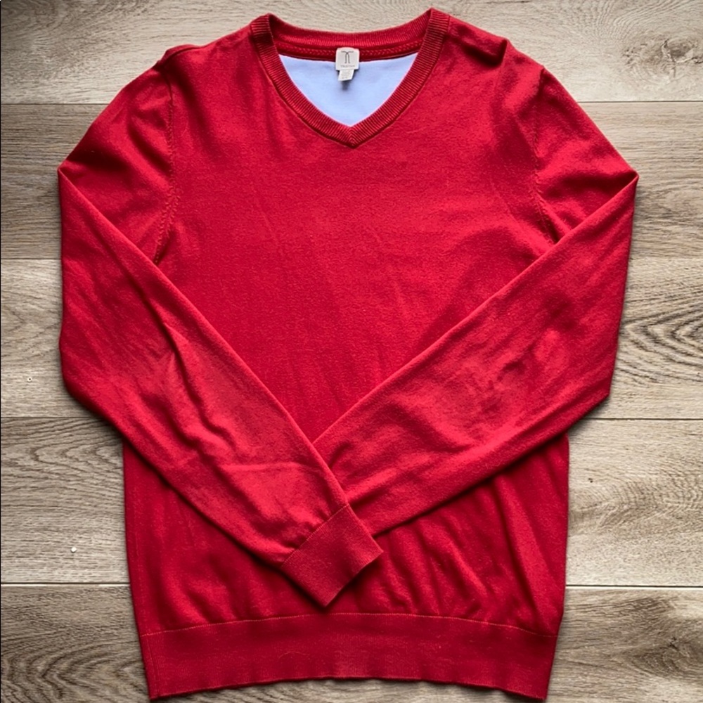 Tristan red crew neck